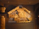 Roman temple pediment showing Gorgon head